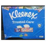 Kleenex facial tissue 12 flat boxes