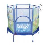 Bluey 4' Kids Trampoline with Soft Play Balls,