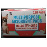 120ct Multipurpose absorbent pads