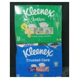 12 flat boxes kleenex tissues. 12 flat boxes