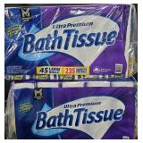 2- Ultra Premium bath tissue 45 rolls each