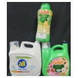 208oz all free and clear detergent. 170oz gain