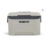 Igloo Bone White and Gray 60-Quart SunsetRoller