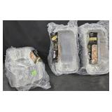 3- Third size steam table trays 30 count each
