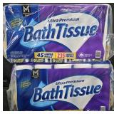 2- Ultra Premium bath tissue 45 rolls each