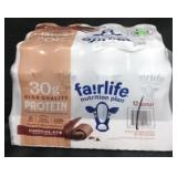 12pk fairlife chocolate protein shakes
