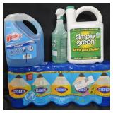 Windex 1 gallon. Simple Green 1 gallon w/ spray