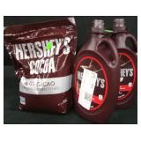 33oz  Hersheys cocoa. 2pk Hersheys chocolate