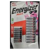 Energizer batteries AA- 20 count. AAA- 16 count
