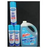 1gal windex original. 3 19oz sprayway glass
