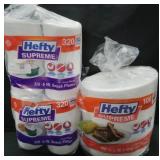 2 320ct hefty Supreme snack plates 6in 100ct