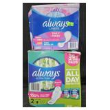 Always liners 240 count. Always ultra thin size