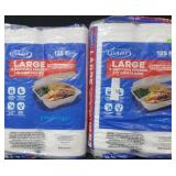 2 125ct dart large 3 section hingedlid containers