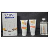 Native deodorant 3 pack. 2- Cibu gel 5.4oz each.