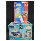 Ziploc variety box 166 count. Power Flex 13