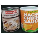 6lb chefmate country sausage gravy.  106oz nacho