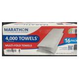4,000 Marathon multi-fold paper towels