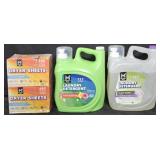 2- Laundry detergent 196oz. Dryer sheets 480