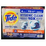 4 26oz each tide power pods