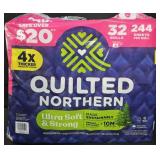 Quilted Northern bath tissue 32 rolls