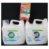 2 208oz all free and clear detergent. 400ct