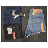 Women's size 14 jeans and shorts. Size 12 Levi's
