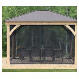 MSRP: $499 12ï¿½x14ï¿½ Yardistry Meridian Gazebo Mesh