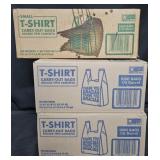 T-shirt bags 1/6th barrel 2000 count. T-shirt