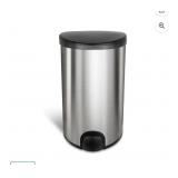 Nine Stars 13.2-Gallon Toe Tap Trash Can,
