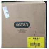 Keter deluxe side table brown marron tierra