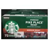 72ct kcups Starbucks pike place roast medium