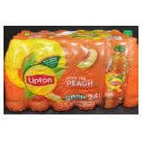 24pk lipton peach iced tea bottles