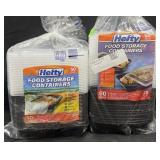 110 Hefty food storage containers
