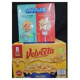 Goodles mac and cheese 4 boxes. Velveeta shells