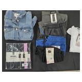 Women's size Small denim jacket, pajama set,