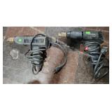 Craftsman 3/8' drill 1/3hp. Black and decker 3/8'
