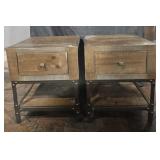 2- International Furniture Direct end tables w/