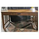 Long mission style desk. 5'x28'x30'