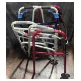 3- front wheel foldable walkers