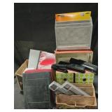 Office supplies 3 boxed filing  binsletter holder