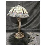 Tiffany style lamp. Heavy design. Approximately