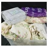 Assortment sheets 1 comforter throw blanket