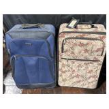 2 travel size suitcases, protege, both on casters