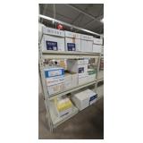 THREE SHELVES OF BOXED PAPER