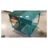 TWO GREEN PUSH CARTS
