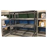 2 - HEAVY DUTY METAL SHELVING UNITS
