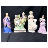 Collection of 4 Porcelain Figurines