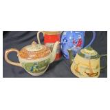 Two Antique Pitchers & Two Antique Tea Pots