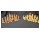 Figural Ceramic Chess Set