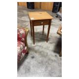 WOODEN SOFA END TABLE - ONE DRAWER